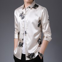 봄계절 남자 스타일리쉬 심플 캐쥬얼 긴소매 얇은 중년 청년 남성의류 와이셔츠 한벌