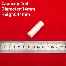 1ml 2ml 3ml 4ml 0.5ml 작은 원통형 99% 순수 알루미나 도가니 금속 주조 커런덤 세라믹, 4ml 14x44mm 1pcs