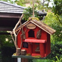 야외새장 나무 새둥지 새집 원목 앵무새 둥지 사육장, 네스트