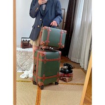 빈티지 가을 여행용 케리어 학생 비즈니스 중대형