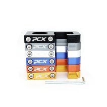 PCX125 MSX125 오픈핸들 22mm 9자형 후크 봉지걸이 육각렌치 포함, 골드