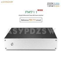 소리증폭기 FM711 MOD 스테레오 클래스 AB ST 2SC5200 파워 앰프 250WX2 4 ohm SPK 보호 기능 포함, AC 230V IN