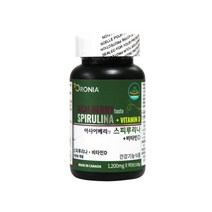 오로니아 스피루리나 피코시아닌 클로로필 항산화 감마리놀렌산 카로티노이드 엽록소 비타민D 마그네슘 아연 피부건강 아사이베리 하와이산, 1병