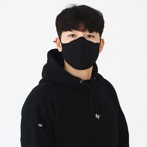 나록스 나노 필터 마스크 블랙M 먼지차단 3중구조 패션마스크 다회용, 1개, 1개