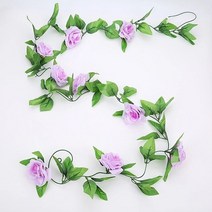 가든 아치 정원 16/9 머리 흰색 꽃 화환 장미 끈 포도 나무 인공 웨딩 아치 정원 Mariage, 11 9 head purple