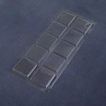 정사각 바크 10구 플라스틱 몰드