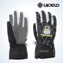 라시엘로 라시엘로 키즈 스포츠 스노우보드 스키장갑 LAK-2026-BLACK, XS