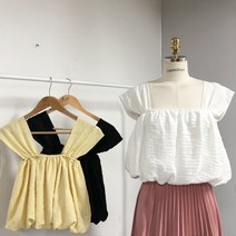 [리즈데이즈] 로딘 앙증 셔링 봉봉핏 밴딩 나시