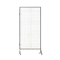 파티션 행거 네트 휀스망 작품 전시대 학원 유치원, 100x200cm - 팬 2개 (화이트)