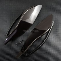 할리데이비슨 호환 할리 일렉트라 글라이드 트라이 스트리트 2014-2021 용 조정 가능한 윈드 실드 사이드, 01 Smoke Air Deflectors