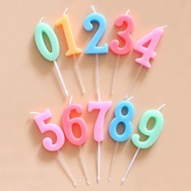 생일초 숫자초 파티초 컬러양초, 9번 숫자초
