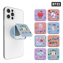 BT21 스마트톡 젤리캔디 거울 그립톡 핸드폰 거치대, 그룹(GROUP), 1개