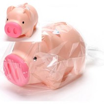 핑크 돼지저금통(대) 고객소리함 투명응모함 헌금함