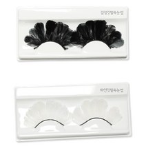 깃털속눈썹 무대속눈썹 댄스스포츠, 화이트