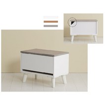 사선다리 전선홀 1단 화이트서랍장 선반 협탁 500 여자아이방 파우더룸, 그레이