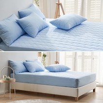 20color 피부까지 생각하는 항균 기능성 홑 매트리스커버 누빔 침대커버 S/SS/Q/K 침대시트 봄 여름 가을 겨울 파스텔톤 매트커버 싱글 슈퍼싱글 퀸 킹 사이즈 요커버