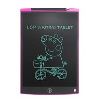 스마트전자칠판 전자칠판 12 인치 휴대용lcd 라이팅 태블릿 글쓰기 그림 그리기 연습장 전자식 초박형 보드 펜 장난감 포함 소년 소녀, [05] Pink