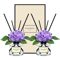 시즈넬 플라워 디퓨저 120ml 미니수국 라벤더, 2세트, 프렌치라벤더