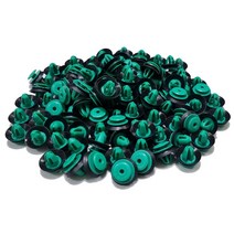 카박사 DJ28-1 패스너도어트림 1봉100개 초록색 테두리흡음재포함 고무패드일체형