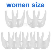 신발관리기 살균 건조 소독 관리 기 신발 운동화 운동화를위한 5 Pair 구두 들것 Anti Crease Protector 발, 04 White - Women size