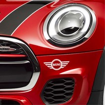 BMW미니로고 자동차 튜닝 글씨스티커 차량용데칼, 1개, 블랙