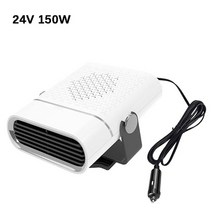 1000W 12V/24V 자동차 히터 전기 난방 팬 휴대용 건조기 앞 유리 김서림 제거 성에 제거기 가정용, 04 24V white