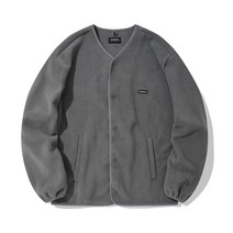 커버낫 [Covernat] 플리스 카라리스 자켓 멜란지 그레이