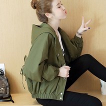 여성 봄 가을 빅사이즈 캐주얼 야상 점퍼