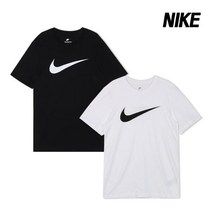 나이키 반팔티셔츠 아이콘 스우시 블랙 화이트 2종택1