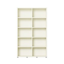 한샘 샘와이드 책장 5단 120cm 시공 (컬러 택1), 크림화이트(B)