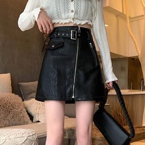 TOP_W3105 인조가죽 치마 오피스룩 데이트룩 레더 미니스커트