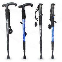 듀랄루민 3단 등산스틱 둘레길 트래킹 부모님 엄마 동호회 어르신 폴대 지팡이 초보자, 6061티자형스틱 퍼플