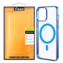ISEE아이시 Apple 맥세이프 호환 휴대폰 슬림 케이스 6종컬러, 아이폰13Pro, 블루
