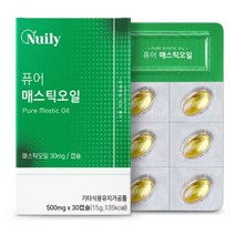 그리스산 매스틱 오일 mastic oil 캡슐 매스틱검 MASTICGUM, 비타리온, 1개, 30캡슐