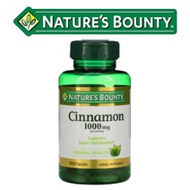 네이쳐스바운티 계피 시나몬 추출물 메타볼리즘 cinnamon 500mg 100캡슐