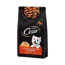시저 사료 양고기와 토마토 1kg 애견사료, 칠면조