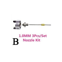 자동차 도장용 페인트 스프레이 건 HVLP 미니 0.8mm 1.0mm 노즐 고 분무 H-2000 에어 브러시 에어로그, 04 1.0 MM