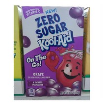 Kool-Aid zero sugar Grape drink mix 쿨에이드 제로슈가 그레이프 드링크믹스 6ea 0.36oz(10.4g) 4팩, 1팩