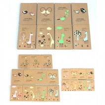 줄노트 수첩 메모장 대중소 크래프트메모수첩 스프링, 중형