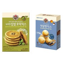 백설 녹차맛찹쌀호떡믹스 + 백설 오븐용깨찰빵믹스, 1세트