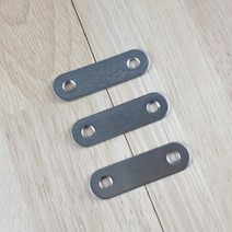 스텐 일자형 보강 평철 철물 (나사포함) 57x16 4P