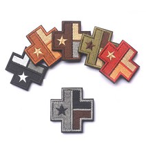 텍사스 크로스 메디컬 와팬 벨크로 자수 패치 배지