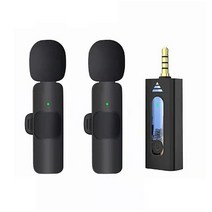무선핀마이크 공연용무선마이크 펜톤마이크 무선 3.5mm 소형 옷깃 소음 감소 마이크 무 지향성 콘덴서 K35, 02 one drag two