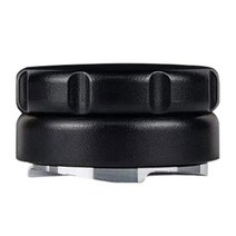 51mm 커피 레벨러 핸드 탬퍼 재사용 가능한 에스프레소 액세서리 전문 합금 커피 유통 숍 커피 메이커 작업, 51mmx35mm, 검은색