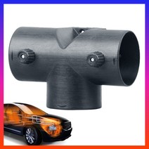 무시동히터 이동식 65/70mm t자형 엘보 덕트 커넥터 조절 가능한 밸브 포함 공기 배출구 배기 파이프 자동, CHINA_75mm