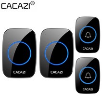 무선초인종 초인종 무선호출벨 cacazi 홈 무선 초인종 110db 환영 친구 스마트 초인종 300 미터 장거리 36 노래, 수신기만