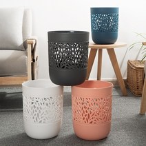 분리수거함 1pc 단순 폐지 바구니 쓰레기통 가정용 쓰레기 재활용 용기(16l), 분홍색
