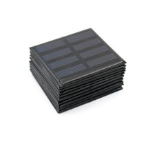 10pcs 태양 전지 패널 2V 100mA 다결정 에폭시 DIY 배터리 충전 모듈 전화 15cm 케이블, 한개옵션0