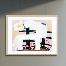 [그림닷컴] 좋은 날 (120 Editions) 김점선 말그림 판화액자, (원목)우드베이지