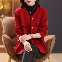 여성 스웨터 아우터 봄가을 상의